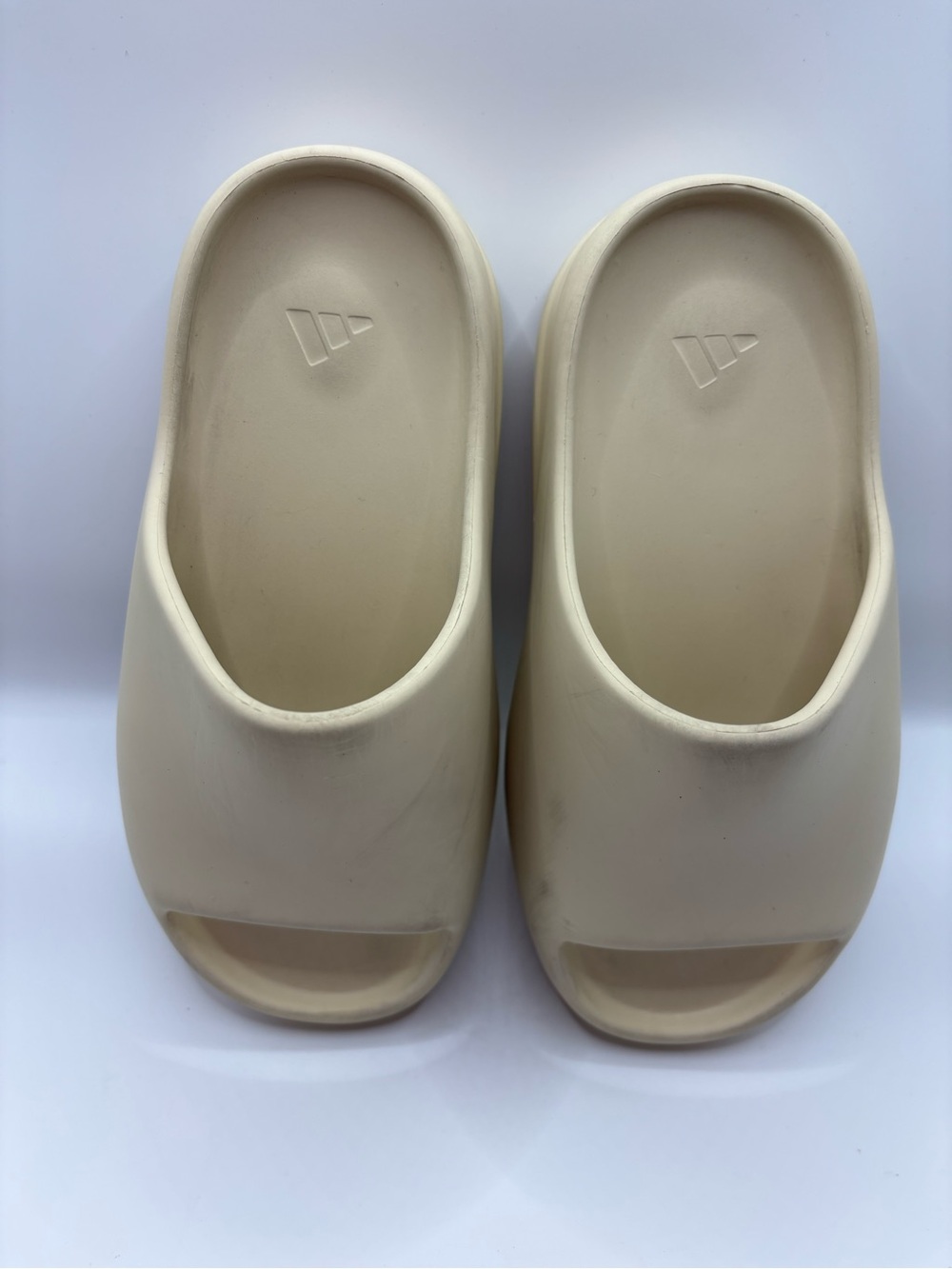 Adidas Yeezy Kids Cream Slip-On Foam Slide Sandals 13K US
